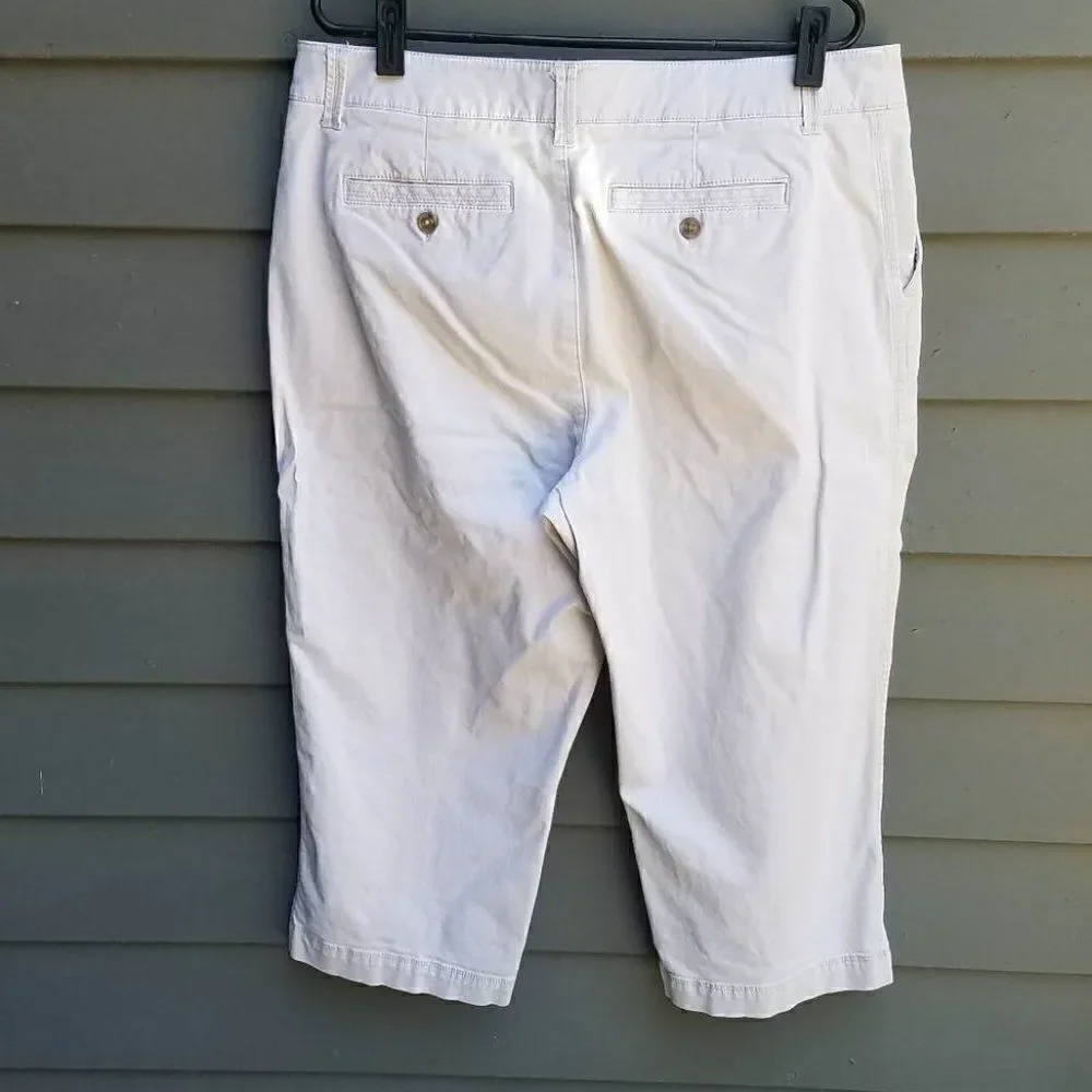 Sonoma Off White Cropped Pants Size 14